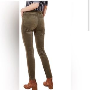 LOFT Curvy Skinny Ankle Zip Corduroy